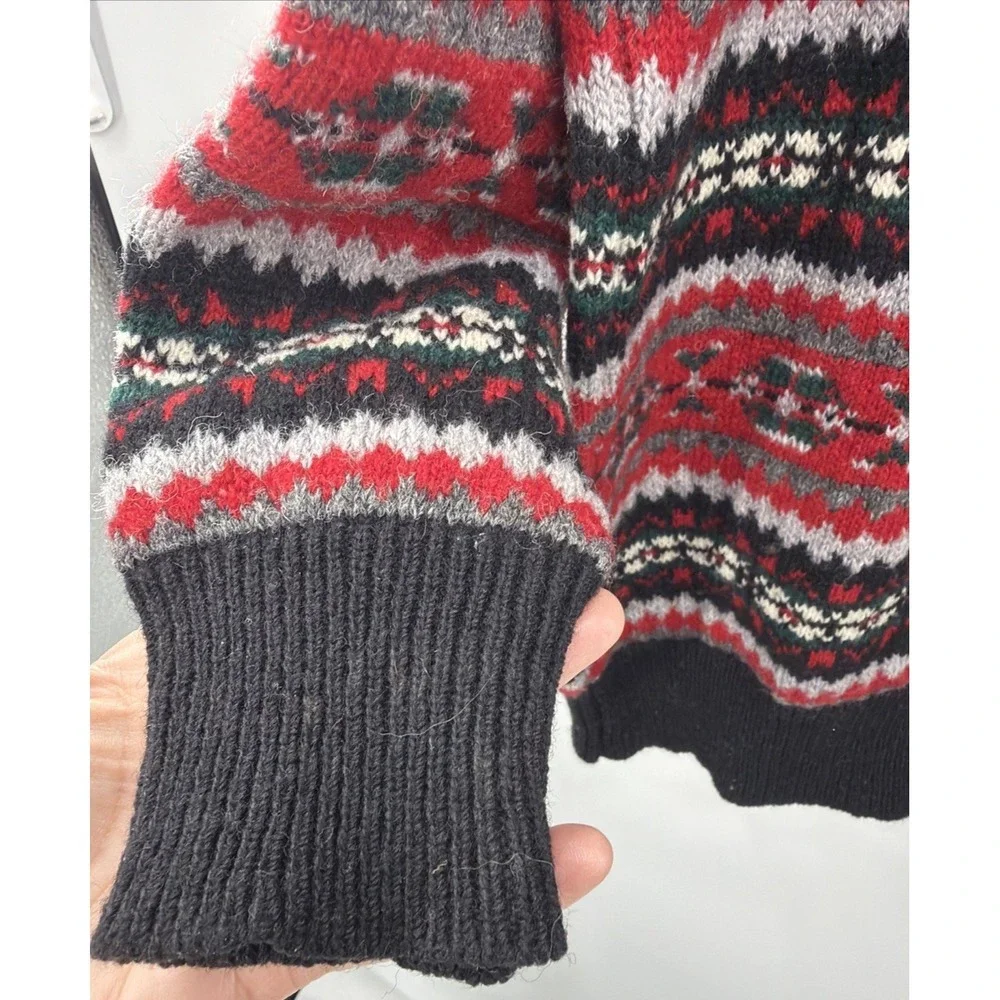 Manawatu‎ Vintage Pullover Sweater 100% Wool Large Mens New Zealand Fair Isle